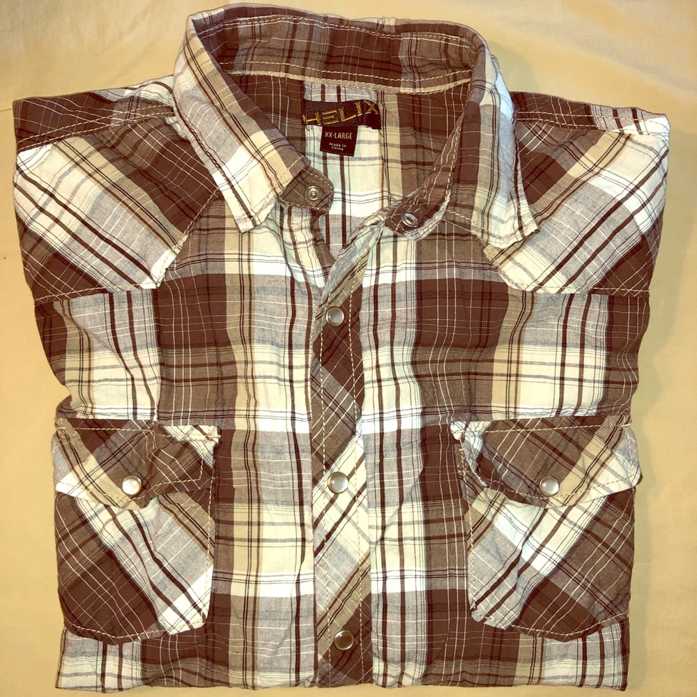 Helix long sleeve button down shirt